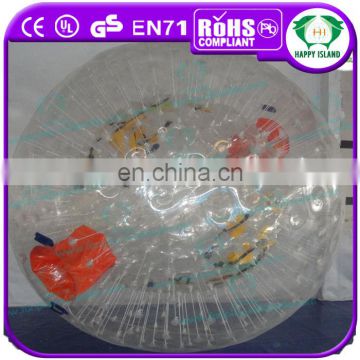 HI outdoor roller zorb soccer ball, 1.0mm tpu body zorb ball for children