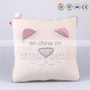 YK ISO9001 ODM relaxing cotton beige embroidery new series CAR CUSHION NECK PILLOW