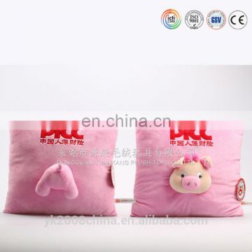 ICTI audited best quality funny kids plush cushion & pig cushions plush cushion