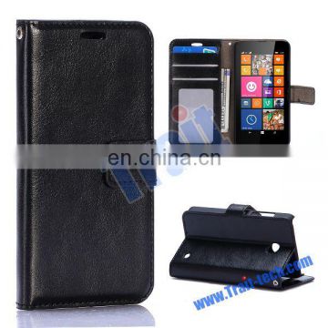 Wallet style phone case/ Magnetic flip stand phone case for Nokia Lumia 630/ Leather phone case supplier & exporter