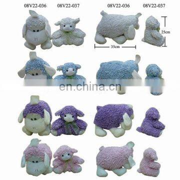 4 colors Plush Sheep with Ribbon! BEST PRICE!