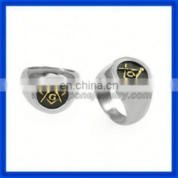 2017 factory price fashion jewelry wholesale custom design men's stainless steel rings masonic ring