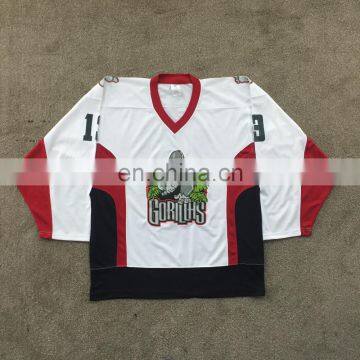 Embroidered Gorillhs Cheap Custom Hockey Jersey