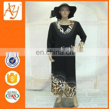 New Black Long Wedding African Abaya