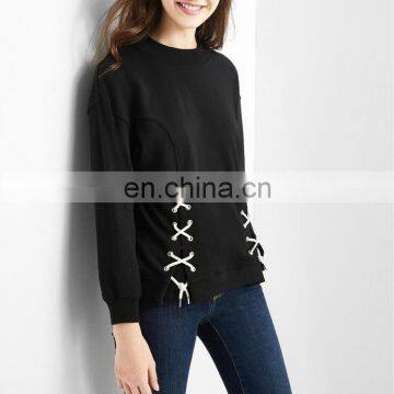 Custom Wholesale Bandage Pullover Hoodie For Women