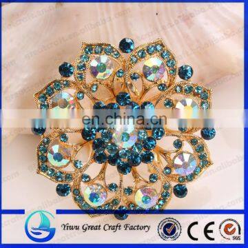 Sell like hot cakes product fashionable flower alloy rhinestone brooches female color optional