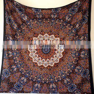 HIPPIE Psychedelic Bedspread Indian Mandala Wall Hanging Tapestry Queen Ethnic Blanket Throw Wall Hanging Wall picnic Wholesale