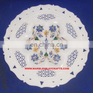 Handmade Marble Inlay Plate, Corporate Gift