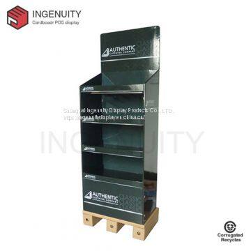 pop cardboard floor display with paper pallet,Cardboard Display Stand,Recycle Paper Display