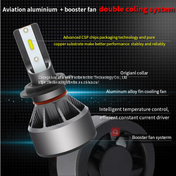 9007 HB5 6000LM CSP LED Headlight Conversion Kit, Hi/Lo Beam Headlamp, Dual Beam Head Light, Halogen Head Light Replacement, 6500K Xenon White, 1 Pair- 1 Year Warranty photo-4