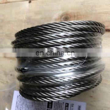 1mm 1.5mm 2mm 3mm 4mm 5mm 6mm 7mm 8mm 9mm 10mm AISI SUS 304 316 stainless steel wire rope