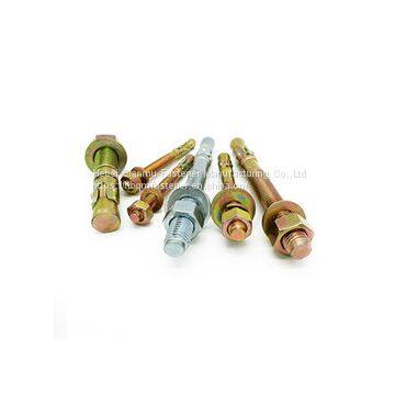 Galvanizer wedge anchor, expansion fastener bolts, through bolt anchor