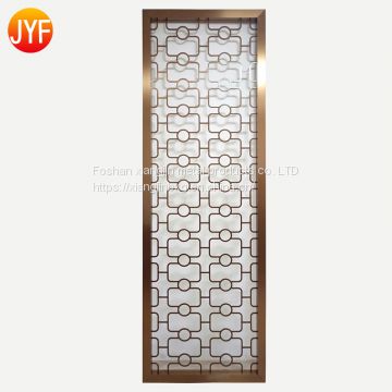 JYFQ0125 304 Morden Stainless Steel Restaurant Partitions Screen Rome Divider