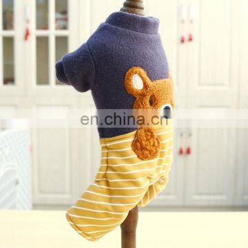 Cute Puppy Dog Coat Winter Outfits Pet Clothes Four Feet Cotton-padded Panda Paw Jacket photo-5