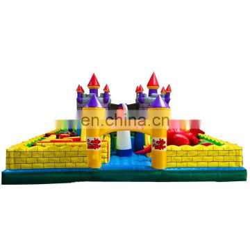 Durable Inflatable Bouncy Castle Inflatable Tower Theme Castle Amusement Park For Kids