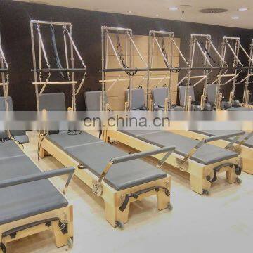 Korea Pilates Rreformer Trapeze With Tower Wood Customized Fitness Machine Half Trapeze Pilates Bed Reformer Yoga Studio Hotsale photo-5
