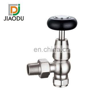 TRV Forged Brass Radiator Valve Angle Type Without Handle Flooring Heating System Valves photo-3