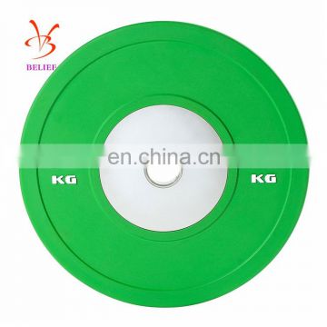 Olympics Barbell Weight Plates Rubber Gym Equipment