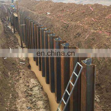 SY295 Hot Rolled Steel Sheet Pile 400x100 Used for Retaining Walls