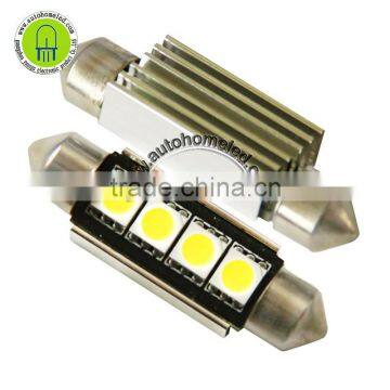 Festoon LED Bulbs 41mm 4SMD 5050, CANBUS Technology, With Heat Sink photo-3