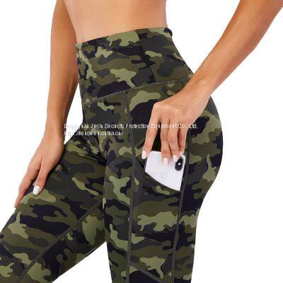 2021 Sportswear leggings sport fitness camo printing high waist yoga pants