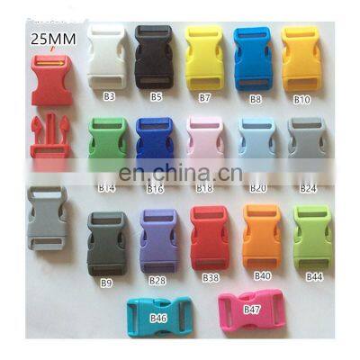 Custom 10Mm/15mm/20mm/25mm Customized Size Colorful Small Quick Release Plastic Buckle