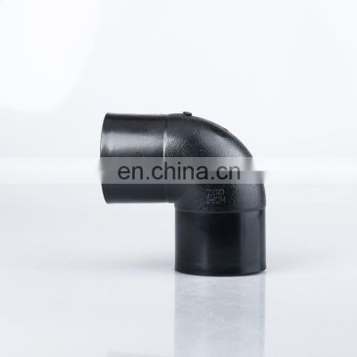 PE100 socket fusion butt fusion SDR11 SDR17 PN16 PN10 110MM 160MM hdpe pipe fitting 90 degree elbow