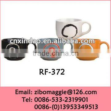 Zibo Made Colored Hot Sale Promotional Soup Ceramic Cup Customized Not Expensive