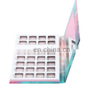 Magnetic Cardboard Eyeshadow Palette 32 Color Make Up Eyeshadow Pressed Powder Blush Palette Custom Logo