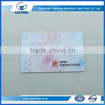 Pvc Printing Card,Super Transparent Card for job card