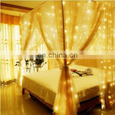 Multi Function RGB 300 Led USB Remote Christmas Decoration Copper Wire Color Changing Flash Led Curtain Fairy String Lights