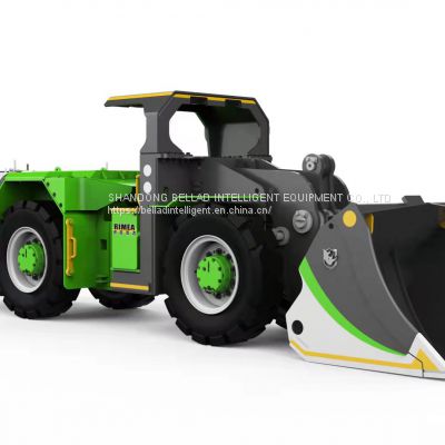 Articulated Underground Mine Battery Scooptram  with four wheel drive