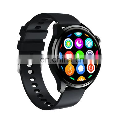 2022 Newest Hw66 Smart Watch 1.36inch Full Touch Screen 390*390 BT Call Voice Assistant Fitness Tracker, Steel Silicone S