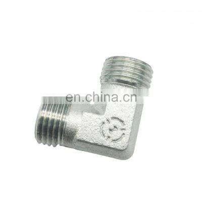 Factory price carbon steel forged and male connection hydraulic elbow pipe fitting ISO9001