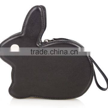 Lovely Bunny Genuine Leather Clutch Eye Catching Fashion Ladies Evening Clutch Bag Rabbit Leather Party Purse Made in China photo-2