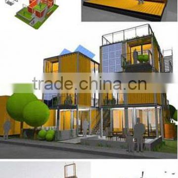 Tiny Beautiful cheap modern prefabricated beach house, well design fast build villa,shipping container hotel china supplier