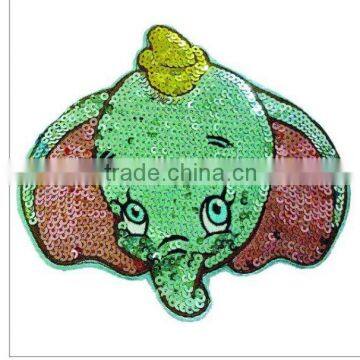 lovely elephant sequin patch