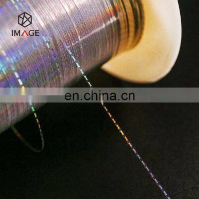 Высококачественный мойкабельный антифальсификационный голографический нить для шитья в этикетки одежды photo-4