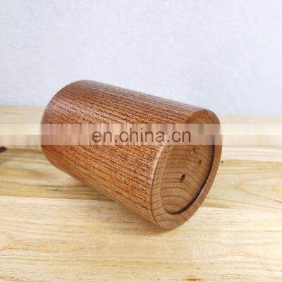 Black walnut desktop storage barrel Japanese-style wooden chopsticks holder restaurant household pen holder