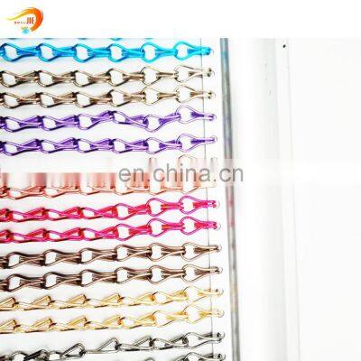 Lightweight aluminum wire window curtain colorful building partition curtains