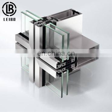 Building Fabrication and Engineering Material Aluminum Metal Frame Glass Curtain Wall photo-4