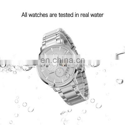 SINOBI S9829G Man Watch Waterproof Stainless Steel Montre Males Quartz Watches High Quality Pilot Men's Chronograph Watch photo-4