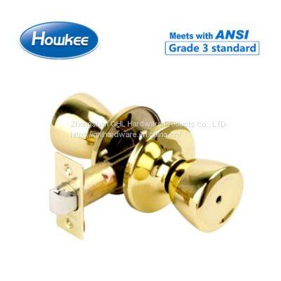 TUBULAR KNOB 5 SERIES (HALF-MOON SPINDLE) 5762-BK Door Lock