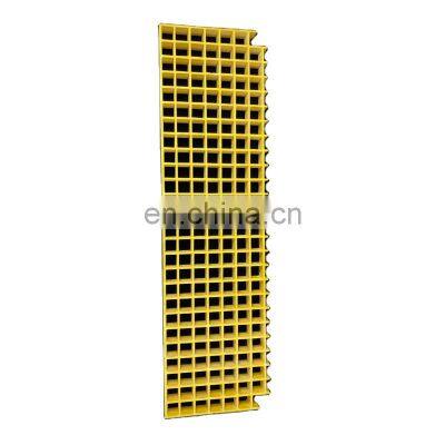 Anti-slip molded mini mesh FRP grill stair anti-corrosion flooring fiberglass grating