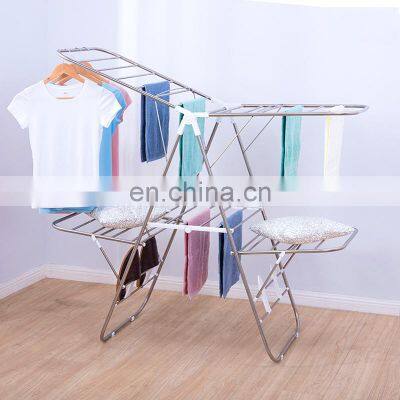 Multifunctional Stainless steel outdoor balcony folding clothes drying rack