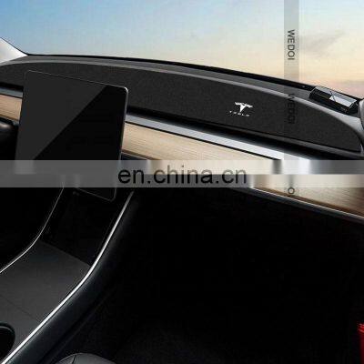 Car Dashboard Cover Mat for Tesla Model 3 2017-2022 Dash Mat Carpet Cover Non-Slip Mat Interior Auto Accessories photo-5
