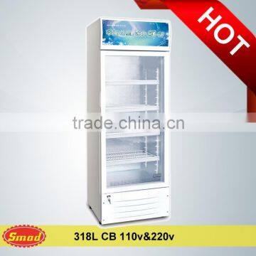 Good price glass door cooling showcase, freezer cabinet