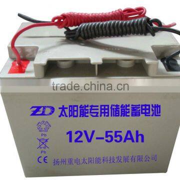 gel battery /deep cycle solar battery 12V50AH