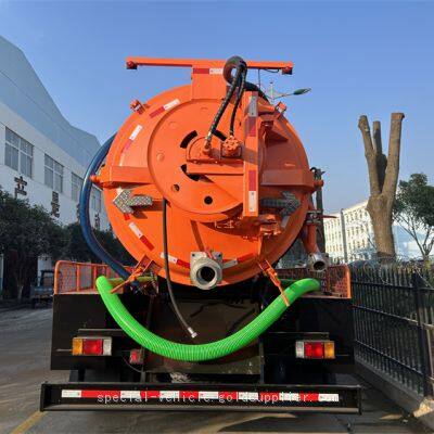 12 Ton Sewage Suction Truck With High-pressure Flushing Function Made in China photo-4