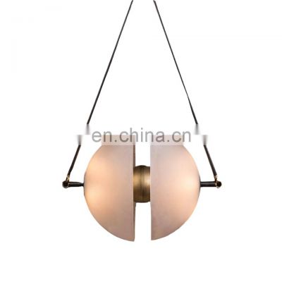 Designer Custom Quality Modern Spherical Chandelier Middle-Sized Glass LED Lighting with Personality for Interior Decor